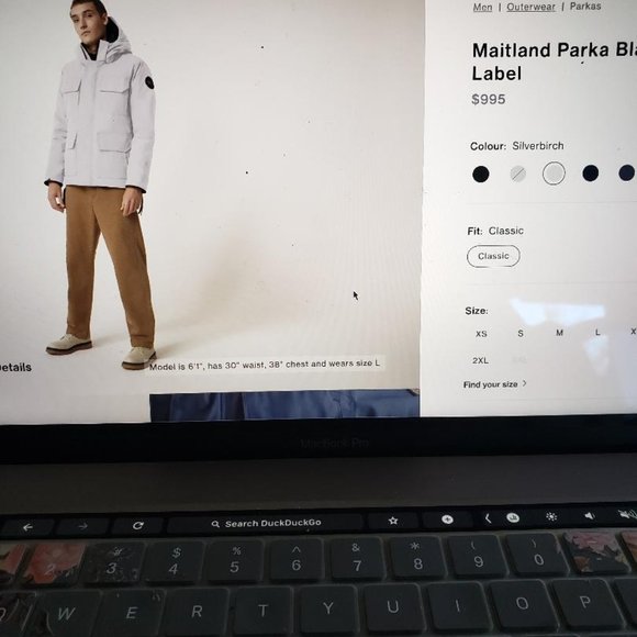 Authentic Canada Goose Maitland Parka Black Label 4550MB